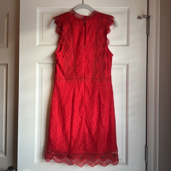 Lulu's My Sweetheart Wine Red Lace Mini Dress - Picture 4 of 4